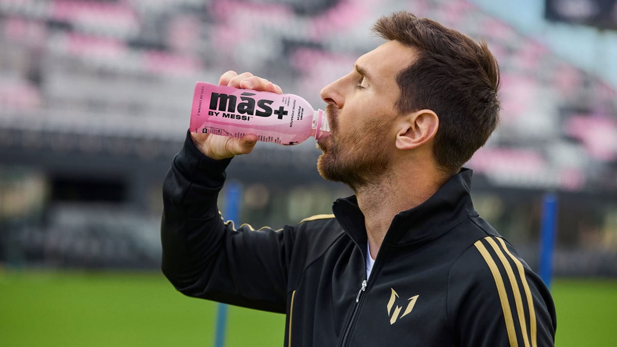 Más+ by Messi: The Next-Generation Hydration Drink for Champions of Life.